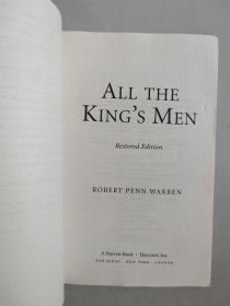 英文原版 All the King's Men（Restored Edition，1947年普利策奖《国王的人马》）