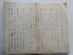 陈邦怀手抄说文解字存40页