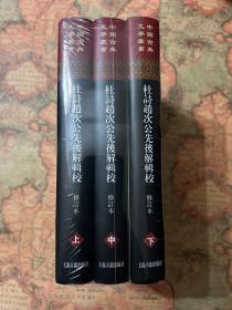 中国古典文学丛书：杜诗赵次公先后解辑校（全三册）精装