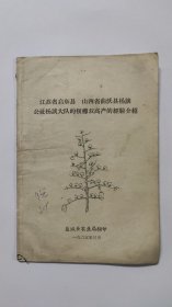 1965年江苏省启东县、山西省曲沃县杨谈公社杨谈大队的粮棉双高产的经验介绍