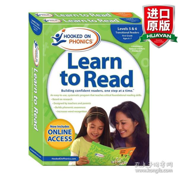 英文原版 Hooked on Phonics Learn to Read - Levels 5&6 Complete 迷上语音系列 Level 5+6 套装 英文版 进口英语原版书籍