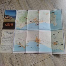 老地图北戴河游览图1982年