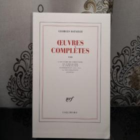 法语/法文原版 GEORGES BATAILLE Oeuvres complètes, tome VIII 乔治·巴塔耶 作品全集 第八卷 版本权威 Gallimard出品 Blanche系列