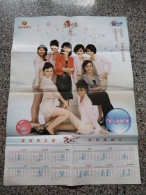 2012年年历画(宣传画)：安徽经视栏目~美丽帮女郎 ，天天帮你忙！