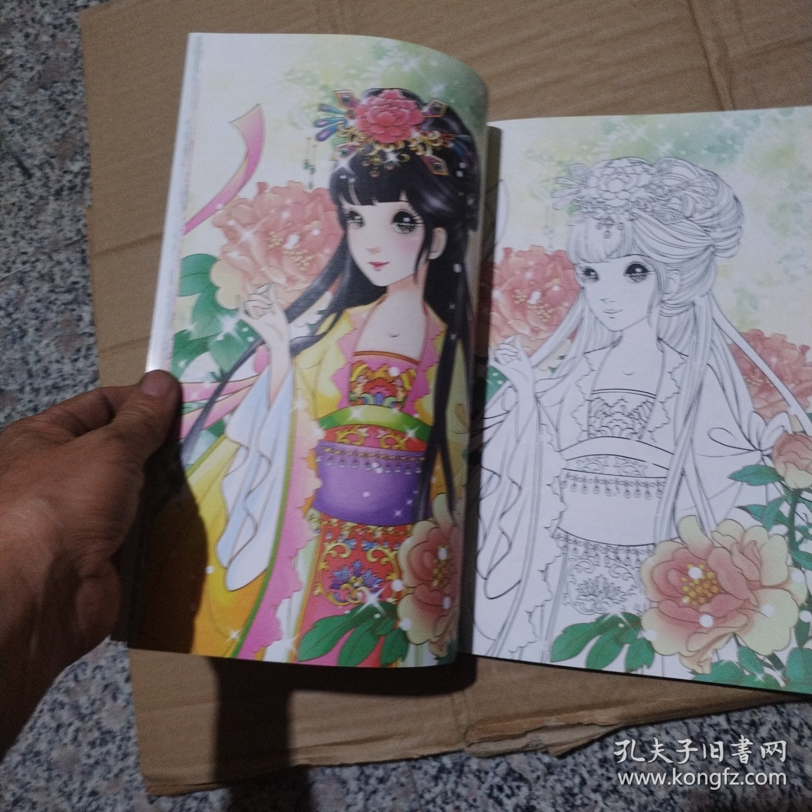 花国仙子 公主炫彩涂色画