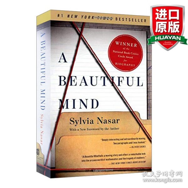 英文原版 A beautiful mind 美丽心灵 思觉失调综合征患者传记 英文版 进口英语原版书籍