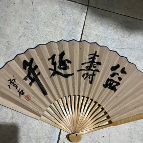 白雪石书法扇面尺寸 54x17.7