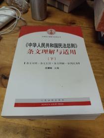 中华人民共和国民法总则 条文理解与适用下