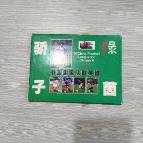 绿茵骄子 . 97中国国家队群英谱（珍藏版.卡片 ）全12张