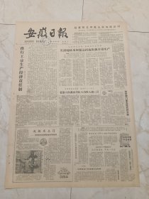 安徽日报1981年8月12日。送技术上门一一萧县农业局棉花技术员慎效田。追击百里护林严。纪念杨贤江同志逝世50周年。刘展一同志逝世。