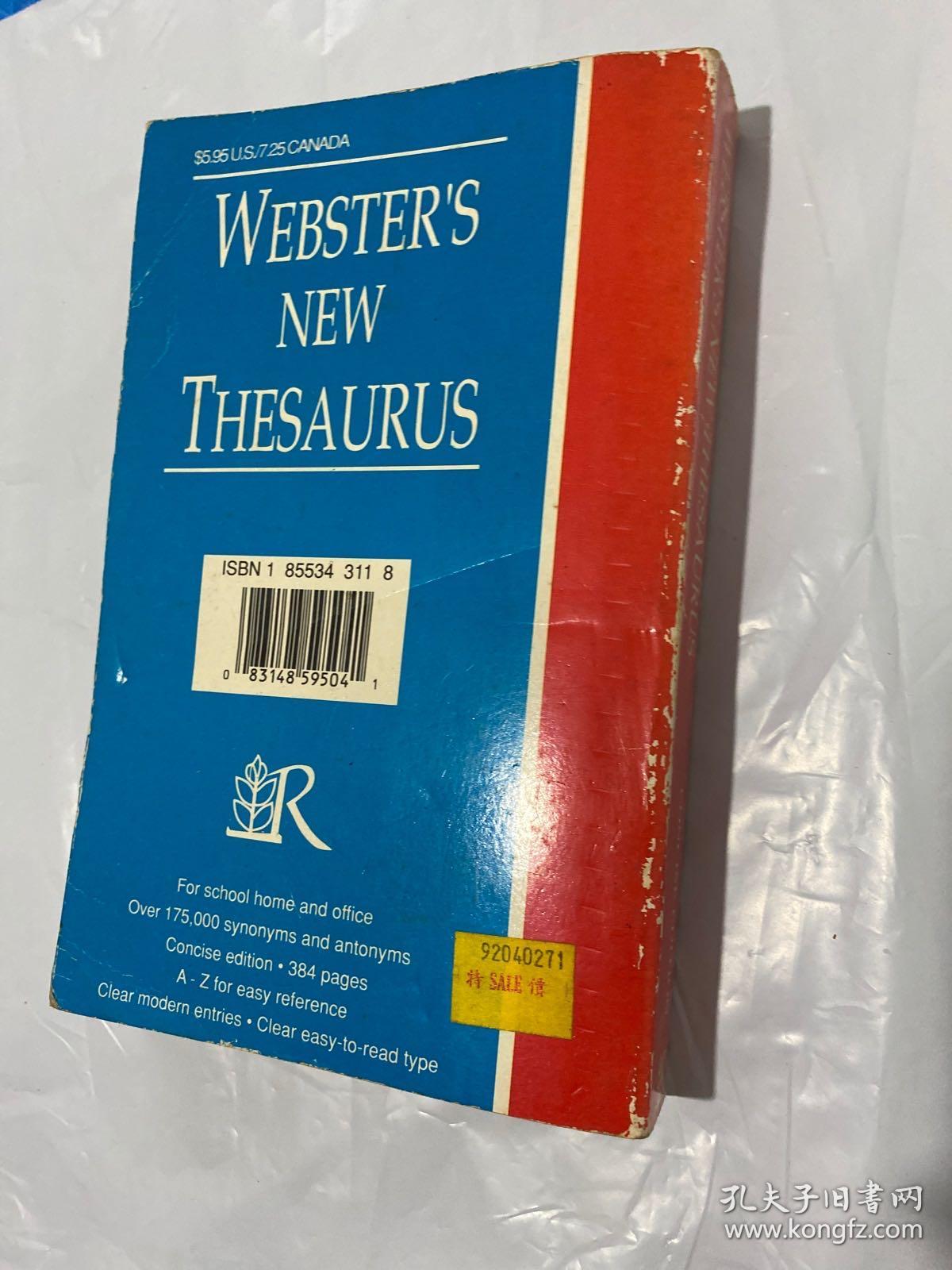 Webster's New Thesaurus