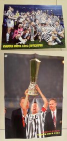 足球海报-1993联盟杯冠军 尤文图斯队/巴乔