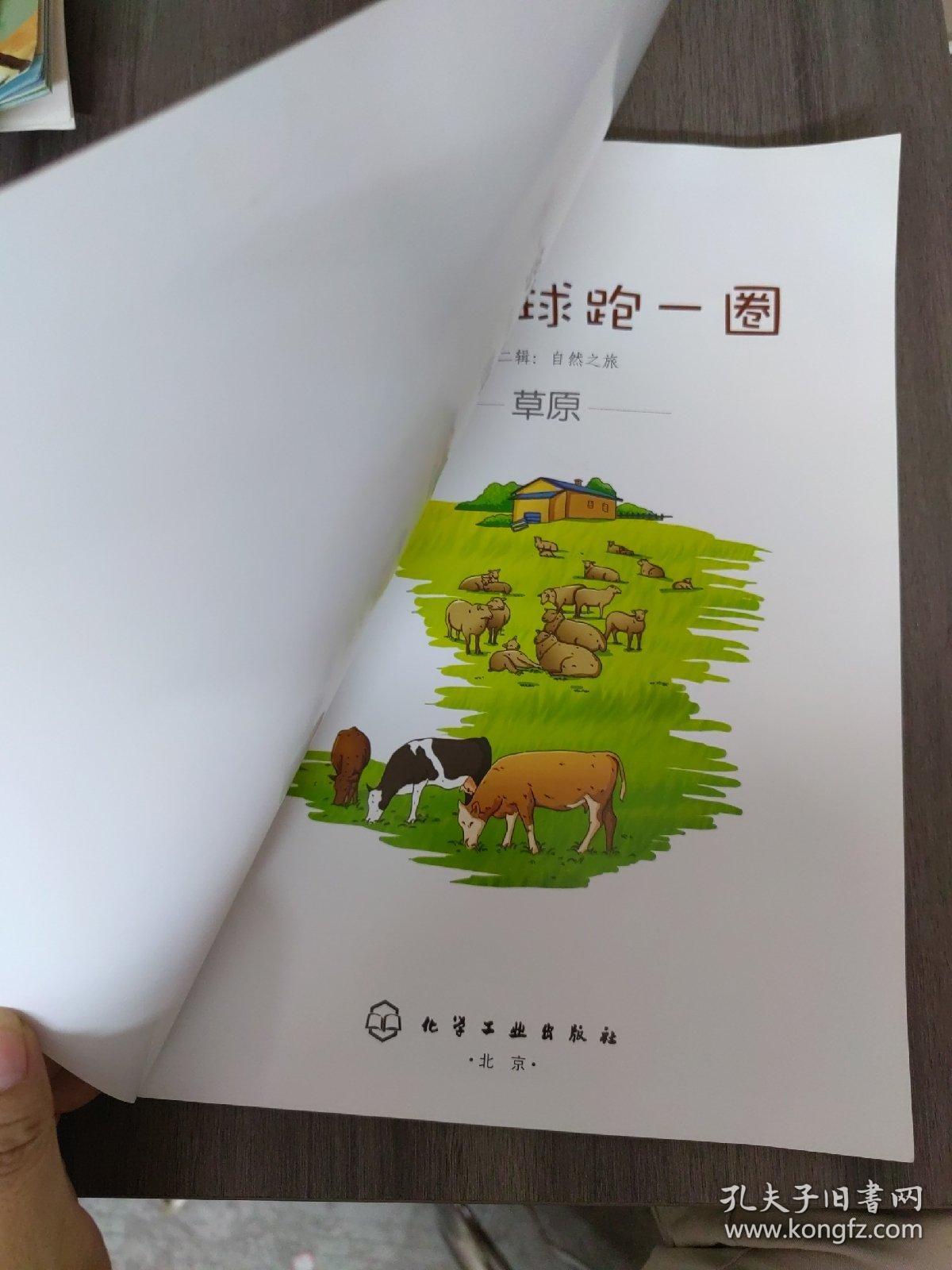 绕着地球跑一圈.第二辑：自然之旅.草原（小小背包客的自然探索之旅，海洋，沙漠，雨林，火山，洞穴，极地等地理人文知识绘本 
)