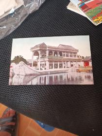 1954年老明信片画片8张：颐和园内的石船  等