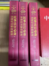 民事法官必备法律司法解释解读 （上中下册）