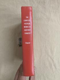 The Complete Poetical  Works of Geoffrey Chaucer Canterbury Tales 乔叟 《坎特伯雷故事集》 内含32幅精美插图，布面精装本，馆藏本