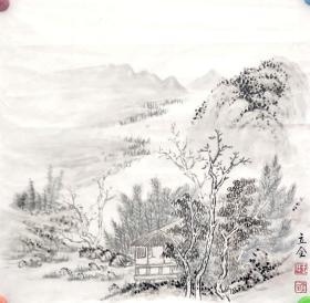 王立全水墨山水画