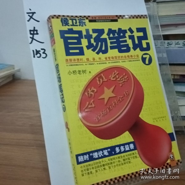 侯卫东官场笔记7：逐层讲透村、镇、县、市、省官场现状的自传体小说