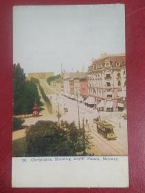 1910年实寄彩色风光建筑明信片