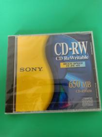 正版未拆封空白全新《SONY    CD-RW  650MB》