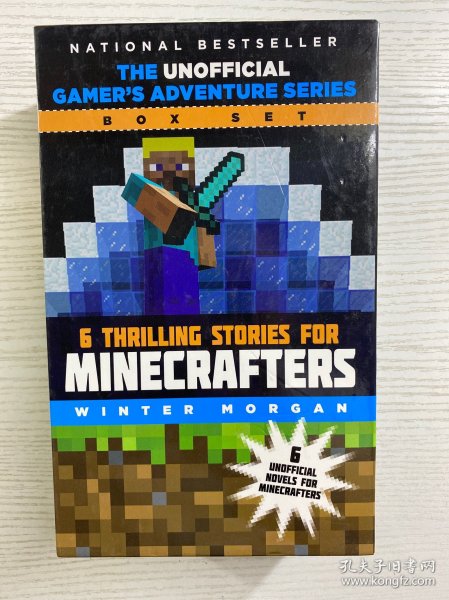 The Unofficial Gamers Adventure Series Box Set（6 Thrilling Stories For Minecrafters Winter Morgan）非官方玩家冒险系列盒装（《Minecrafters》冬季摩根的6个精彩故事（原盒全6册、现货如图、内页干净）