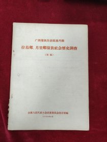 广西壮族自治区南丹县拉易乡、月里乡壮族社会历史调查（初稿）