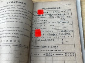 六十年代初学生手册2本。如图。