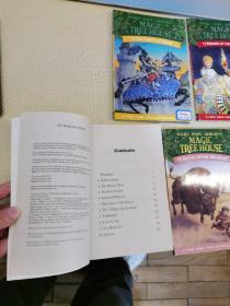 Magic Tree House ：2 the knight at dawn 3 mummies in the morning 10 ghost town at sundown 15 Viking ships at sunrise 18 Buffalo before breakfast 27 thanksgiving on Thursday 28 high tide in Hawaii 7册合售