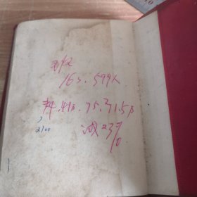 老笔记本 1975年 忻县某公社革委会农村工作笔记 50开塑面软精装一册