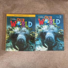 OUR WORLD【STUDENT BOOK2】两本合售，一本有光盘
