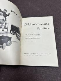 How to Build Children's Toys and Furniture（儿童玩具的制作1954年出版）