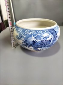 青花龙洗