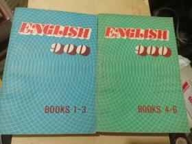 ENGLISH 900 BOOKS 英语900句 基本课文【1 -3， 4--6】全2本合售 英文原版}