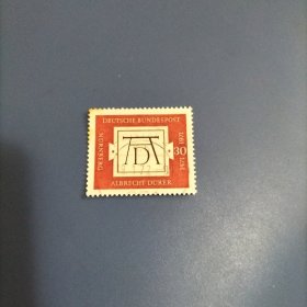 德国信销邮票 西德1971年 绘画画家丢勒诞生500周年 1全 （库存 2 ）