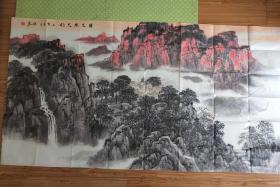 著名画家中国美协会员秦保家精品山水六尺整纸作品