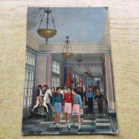 上海少年宫 长廊 1964年明信片*1张 (f)【N--1】