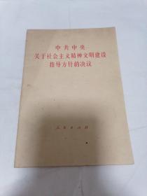 中共中央关于社会主义精神文明建设指导方针的决议