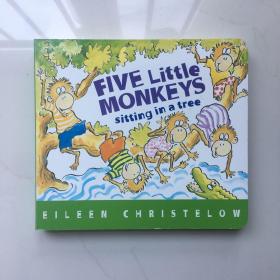 Five Little Monkeys Sitting in a Tree 英文儿童纸板书 库存书 近全新