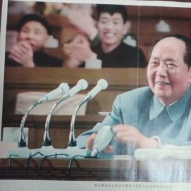 伟大领袖毛主席在中国共产党第九次代表大会上