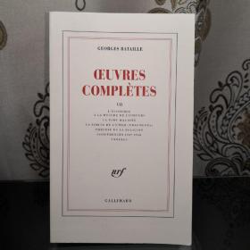 法语/法文原版 GEORGES BATAILLE Oeuvres complètes, tome VII 乔治·巴塔耶 作品全集 第七卷 版本权威 Gallimard出品 Blanche系列