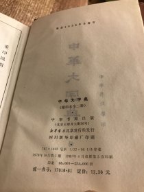 中华大字典上下册