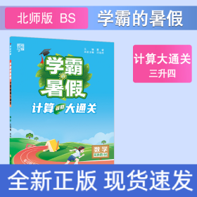 计算暑期大通关 数学 3升4 BS