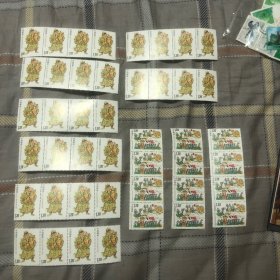 邮票：漳州木版年画（面值1.2元）四联张：11联44张合售