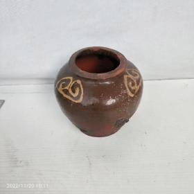 老式糖缸民国手工陶罐储物罐坛怀旧花器花盆花瓶