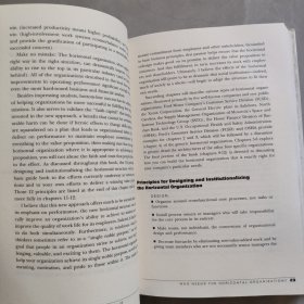 THE HORIZONTAL ORGANIZATION 横向组织