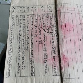 手抄地理择吉书 逐月员木起工架马吉日等 字佳