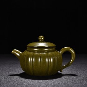 《精品放漏》乾隆茶叶末釉壶——清代瓷器收藏