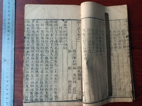 E比较少的大开本木刻古籍 妇人良方 卷123。尺寸24.3乘15.5厘米，无虫蛀，牌记遗失。卷三末尾数页书边有破损少许伤字，其它基本完好。