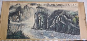 李如祥旧画大幅作品，巫山神女峰，170×88cm
