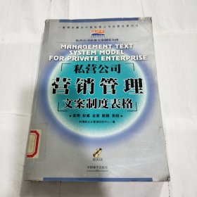 私营公司企划管理文案制度表格（附光盘1张）